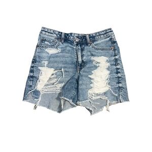 American Eagle Highest Rise Baggy Short Women's Size 2 Distressed Cutoff Jean